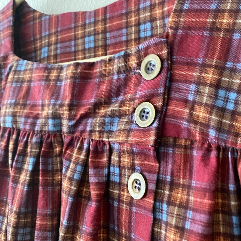 Handmade Merchant & Mills ‘Omilie’ Plaid Button up Dress dress - Picture 7 of 13